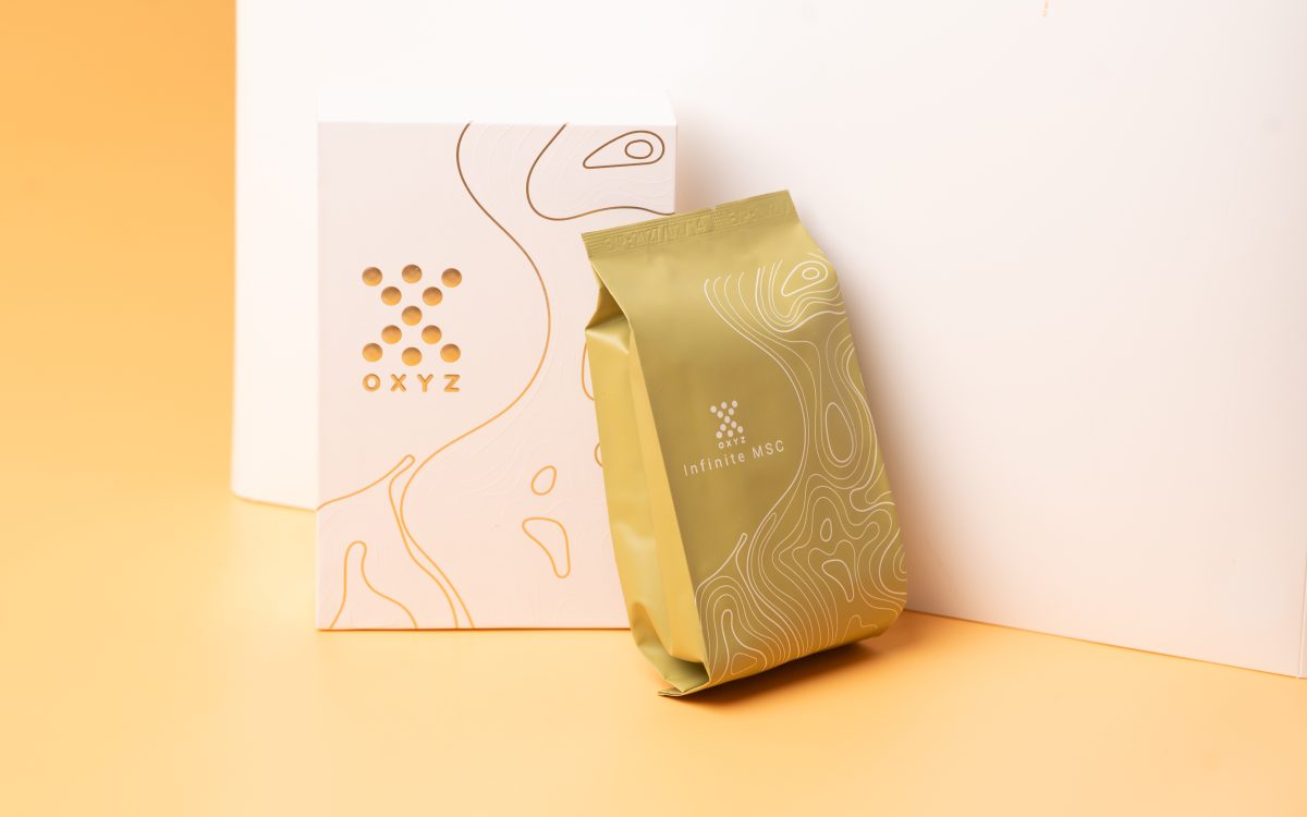 OXYZ Infinite MSC pouch and box