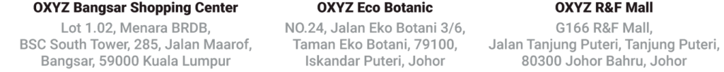 OXYZ Branches